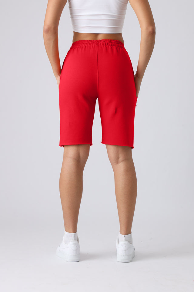 Cherry Blaze Athletic Shorts