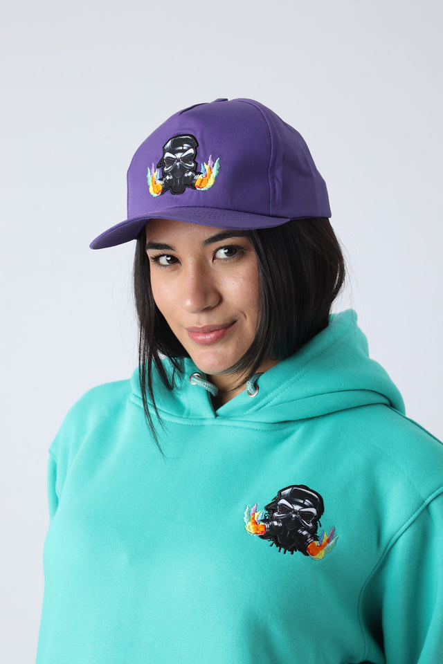 Joker purple snap back hat