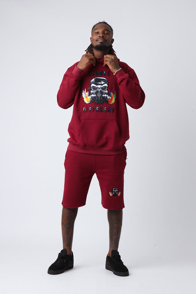 Velvet Ash Large Logo Pullover Hoodie