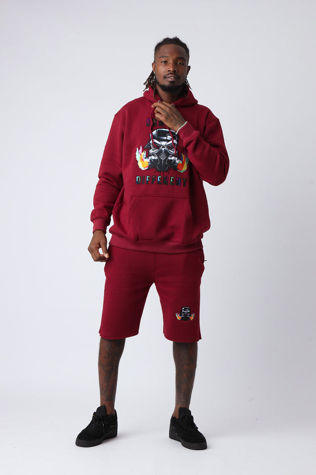 Velvet Ash Large Logo Pullover Hoodie