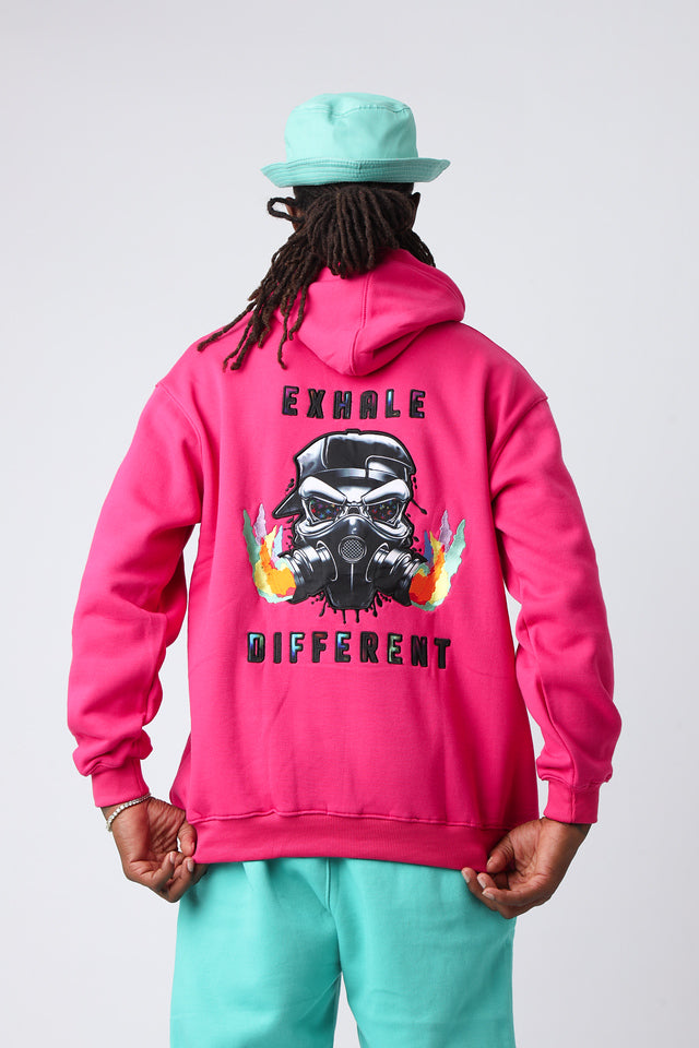 Hyper Pink Small Logo Pullover Hoodie