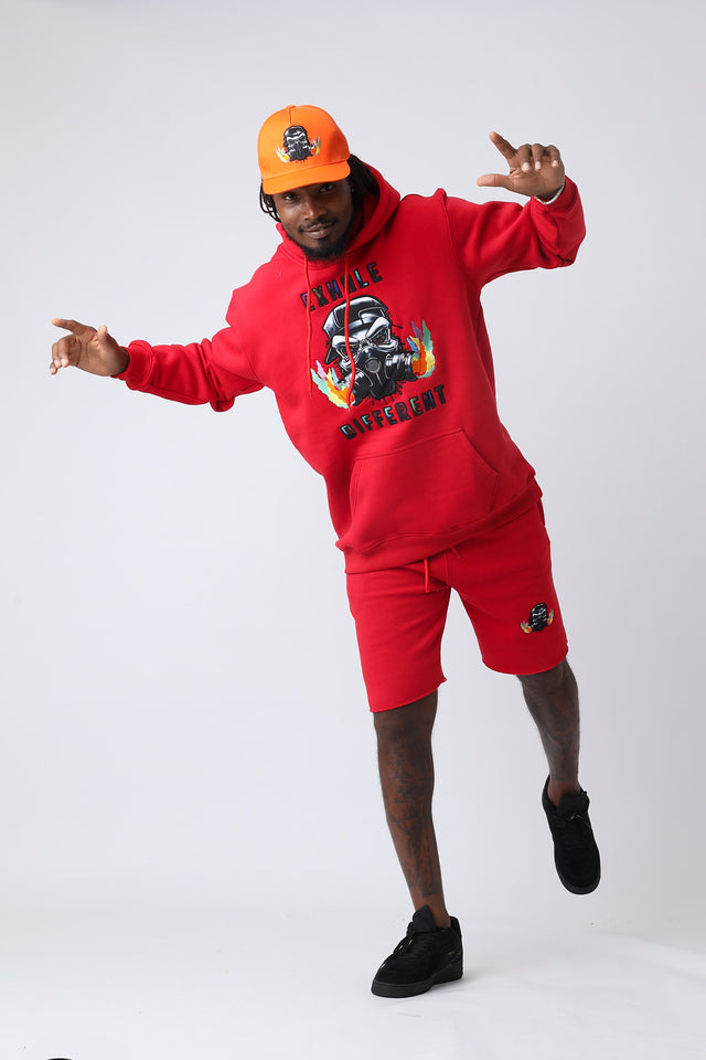 Cherry Blaze Large Logo Pullover Hoodie