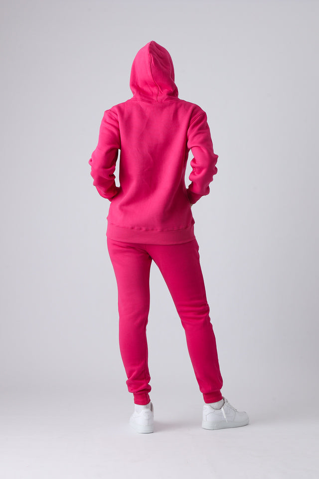 Hyper Pink Large Logo Pullover Hoodie