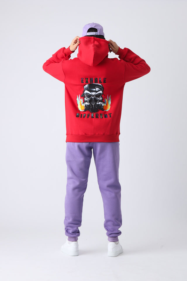 Cherry Blaze Small Logo Pullover Hoodie