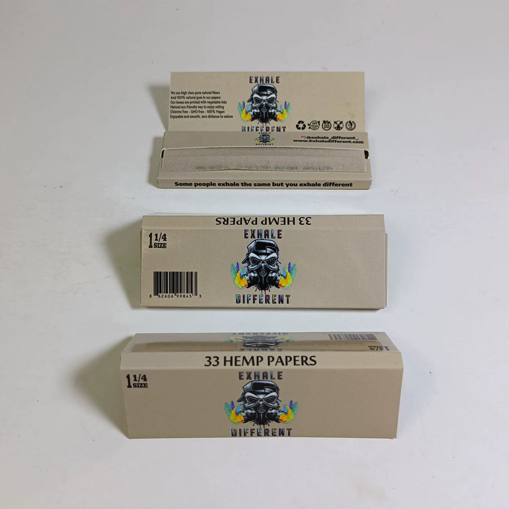 Exhale Different Hemp Rolling Papers &amp; Cones
