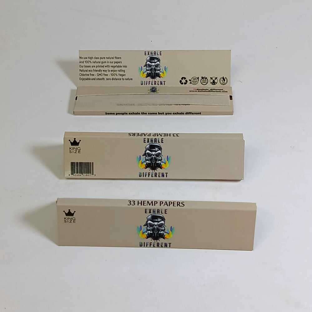 Exhale Different Hemp Rolling Papers &amp; Cones