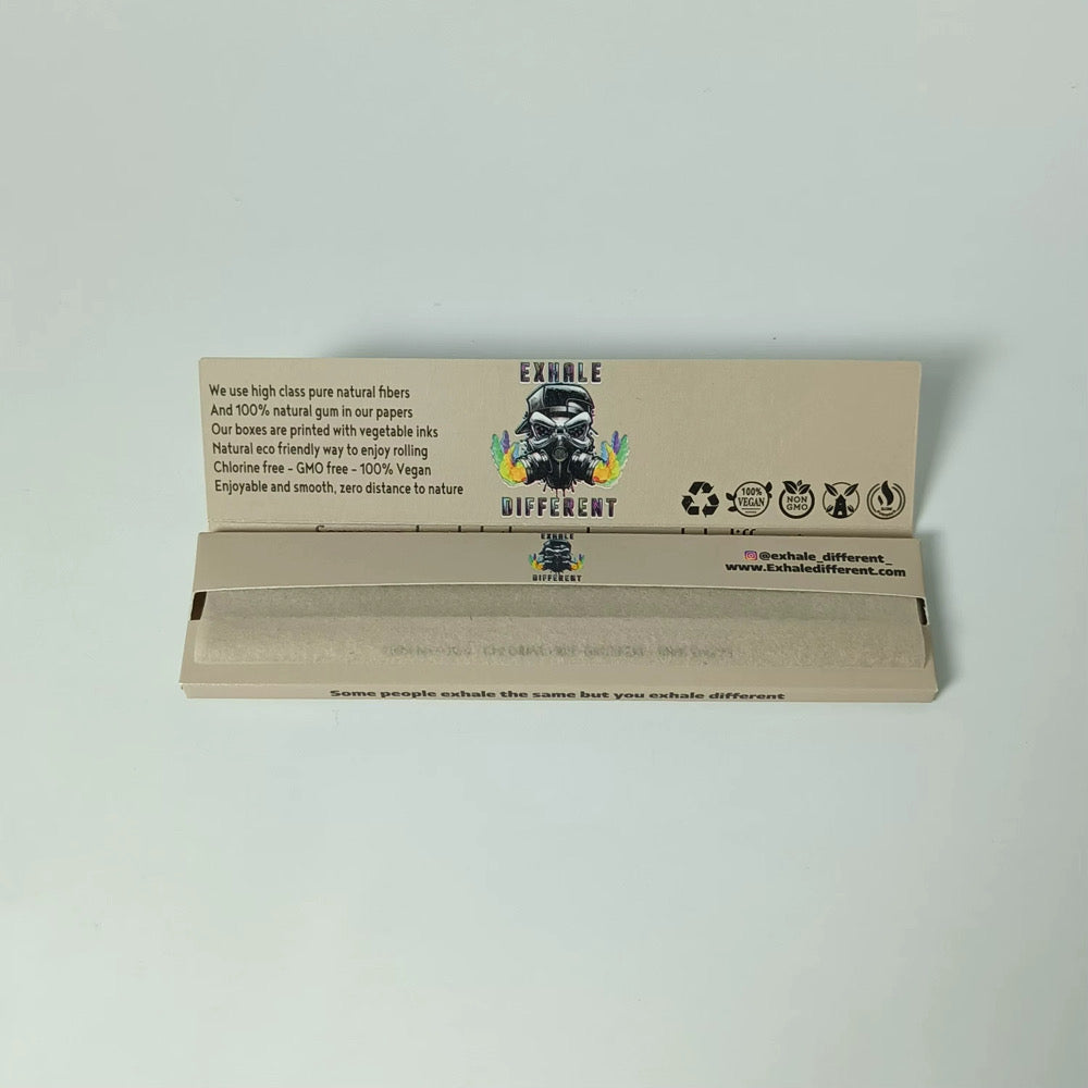Exhale Different Hemp Rolling Papers –  Display Box (50 Books)