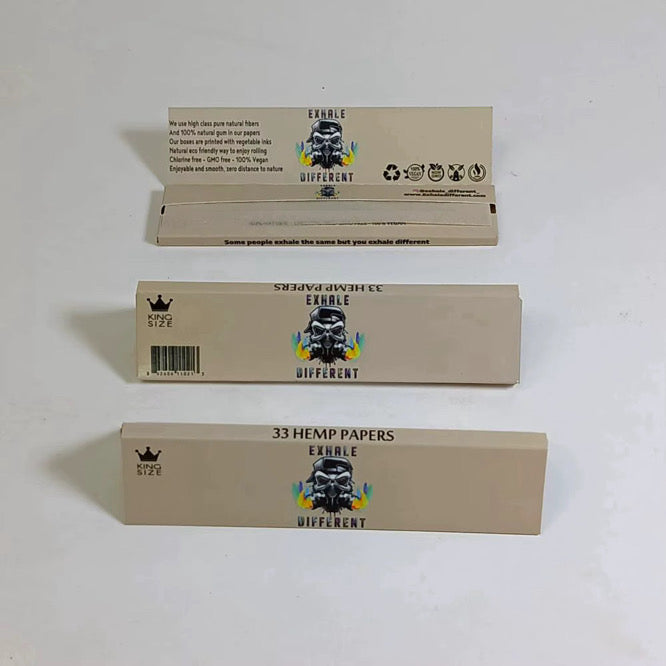 Exhale Different Hemp Rolling Papers &amp; Cones