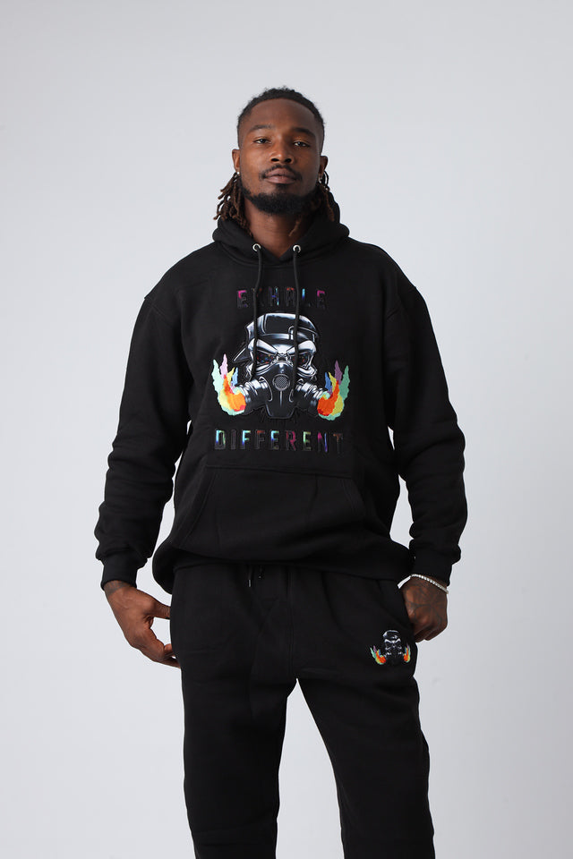 Midnight Exhale Large Logo Pullover Hoodie