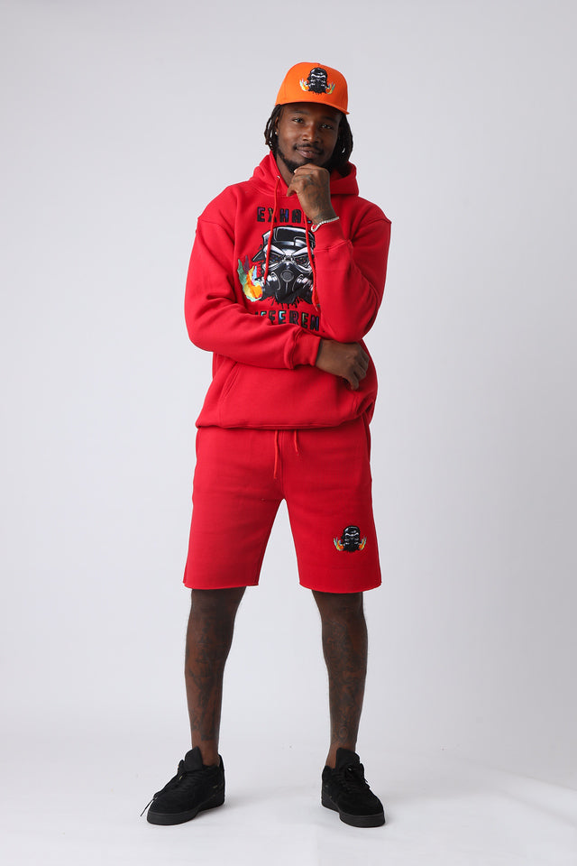 Cherry Blaze Athletic Shorts