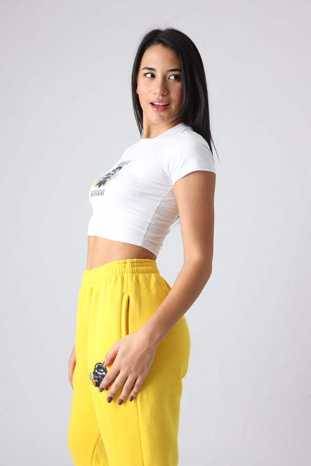 Exhale Different White Crop Top