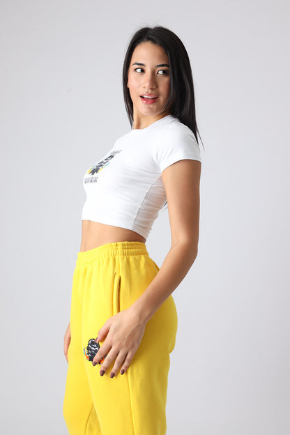 Exhale Different White Crop Top