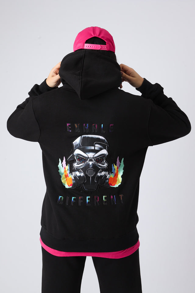 Midnight Exhale Small Logo Pullover Hoodie