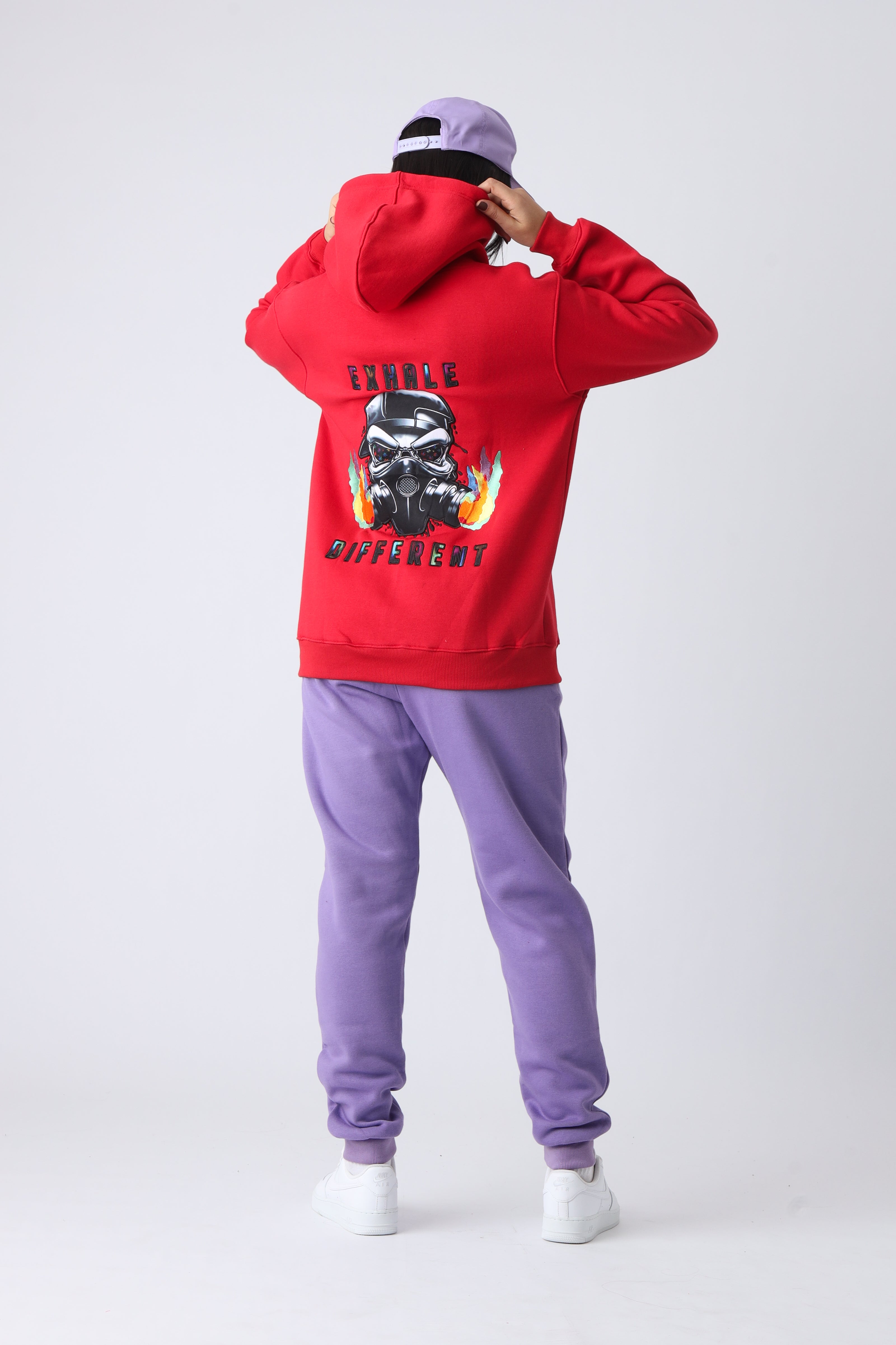 Cherry Blaze Small Logo Pullover Hoodie