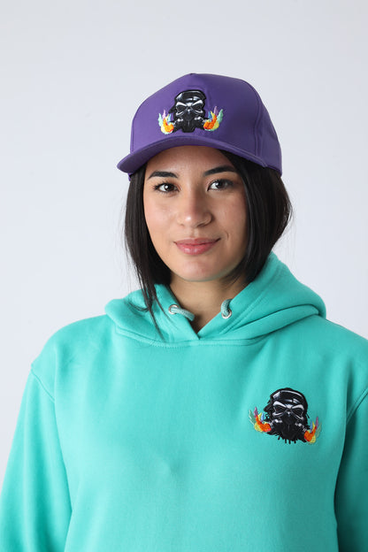 Joker purple snap back hat