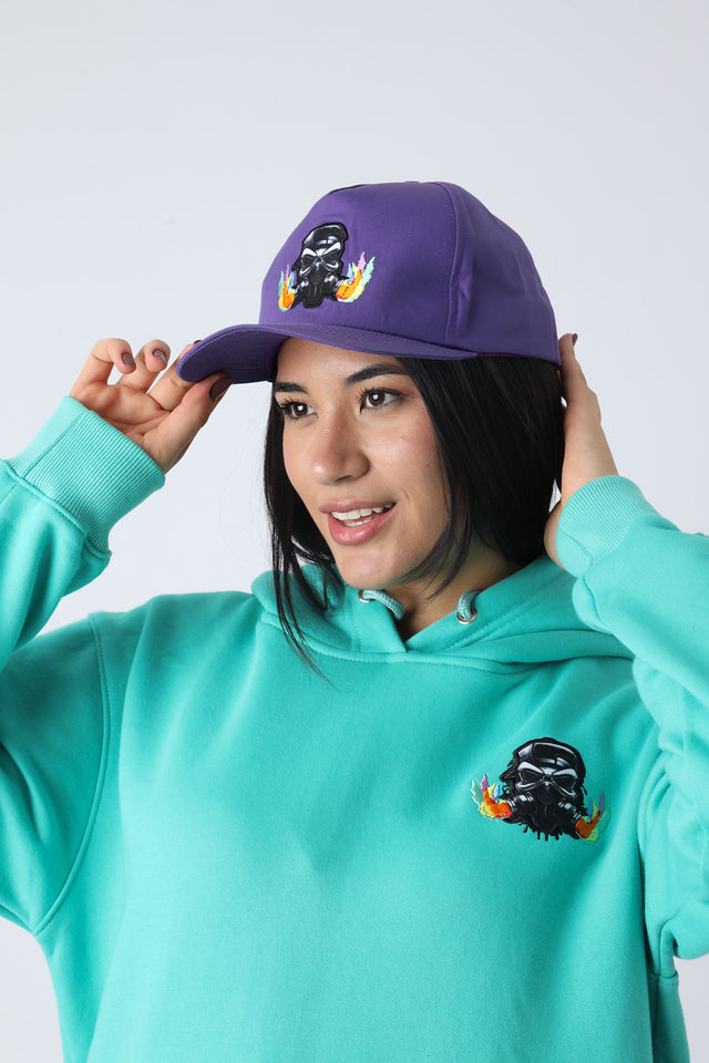 Joker purple snap back hat