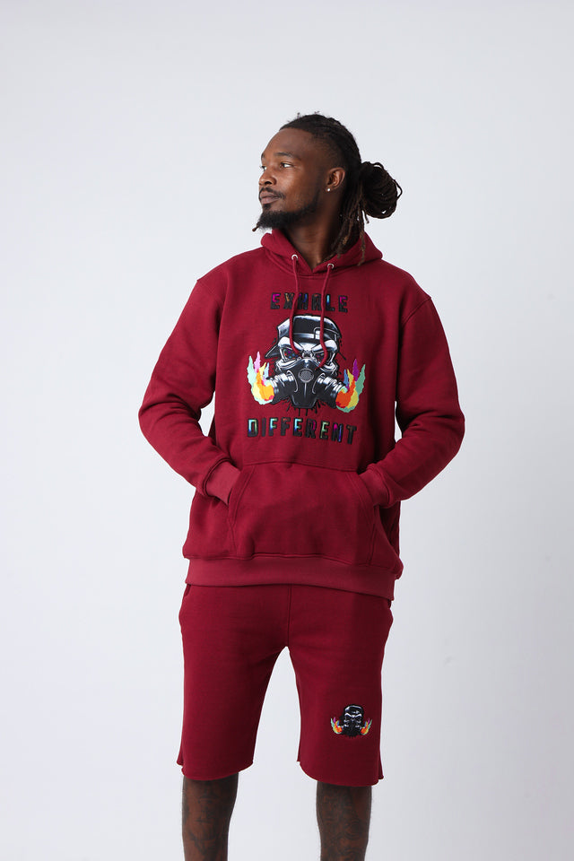 Velvet Ash Large Logo Pullover Hoodie
