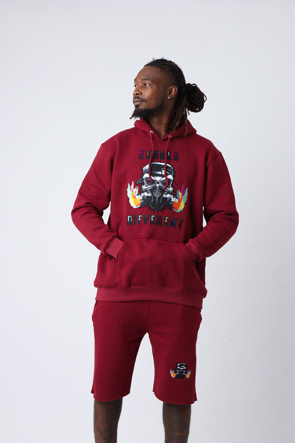 Velvet Ash Large Logo Pullover Hoodie