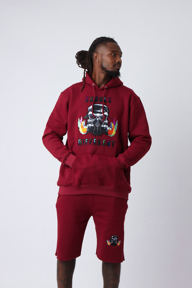 Velvet Ash Large Logo Pullover Hoodie