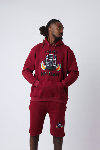 Velvet Ash Large Logo Pullover Hoodie