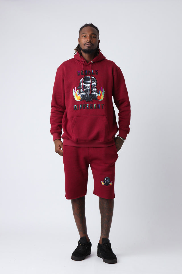 Velvet Ash Large Logo Pullover Hoodie