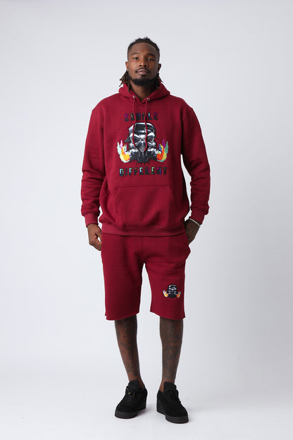 Velvet Ash Large Logo Pullover Hoodie