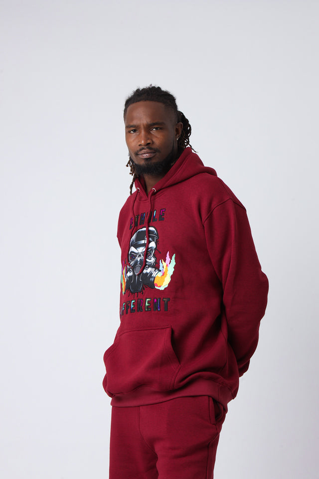 Velvet Ash Large Logo Pullover Hoodie