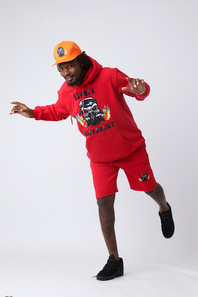 Cherry Blaze Large Logo Pullover Hoodie