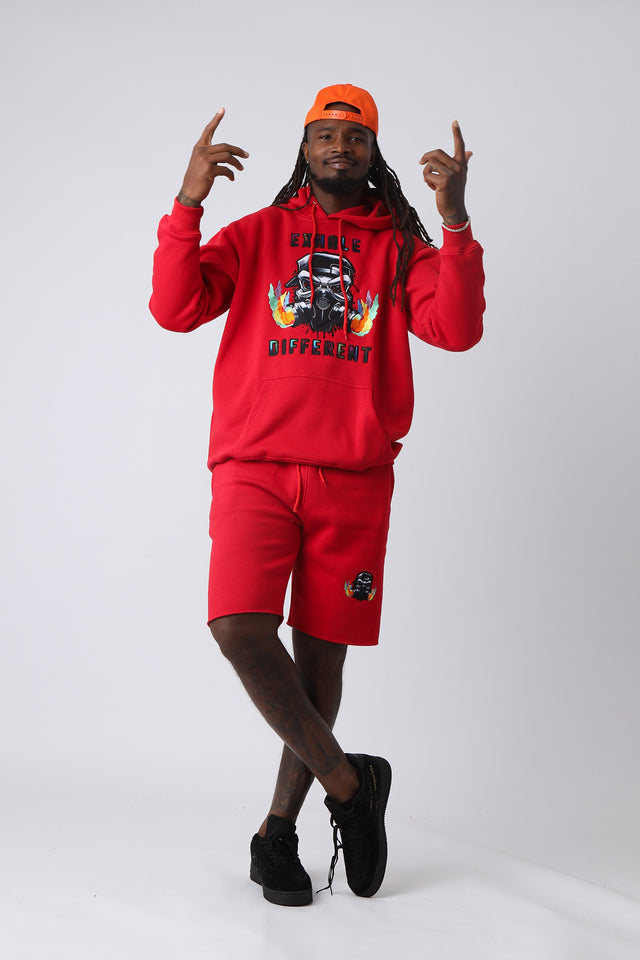 Cherry Blaze Athletic Shorts