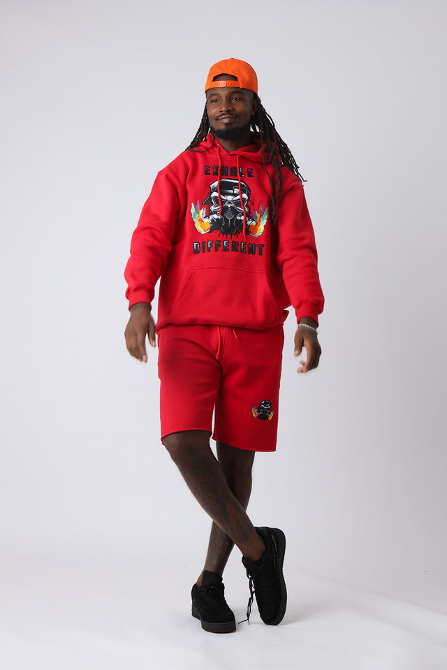 Cherry Blaze Athletic Shorts