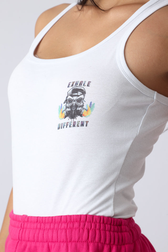 Exhale Different White Bodysuit