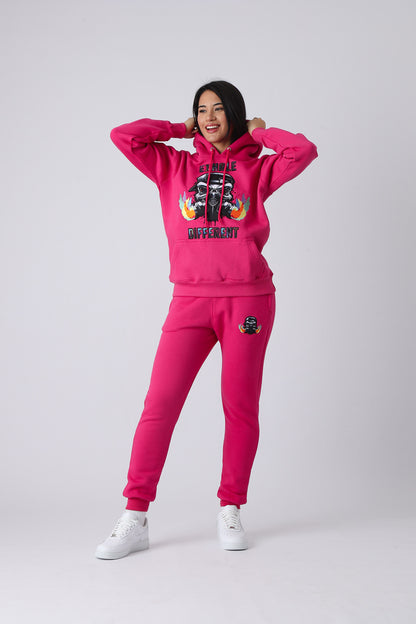 Hyper Pink Large Logo Pullover Hoodie