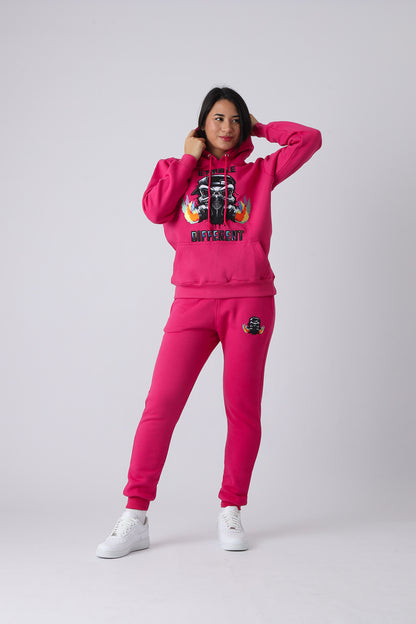 Hyper Pink Large Logo Pullover Hoodie