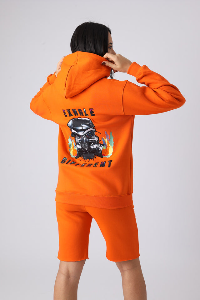 Burnt Ember Small Logo Pullover Hoodie