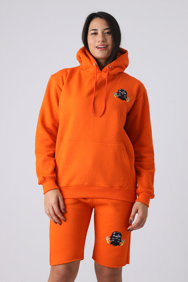 Burnt Ember Small Logo Pullover Hoodie