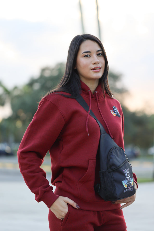 Velvet Ash Small Logo Pullover Hoodie