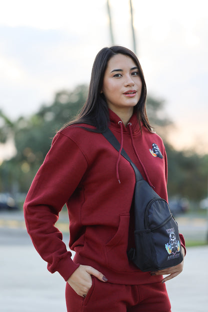 Velvet Ash Small Logo Pullover Hoodie