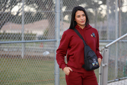 Velvet Ash Small Logo Pullover Hoodie