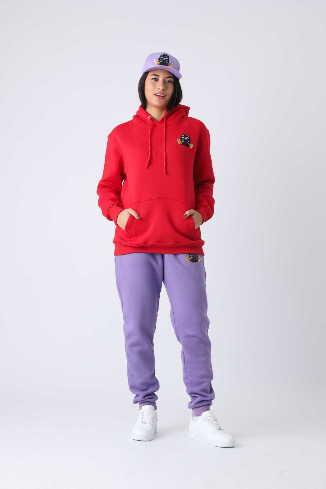 Cherry Blaze Small Logo Pullover Hoodie