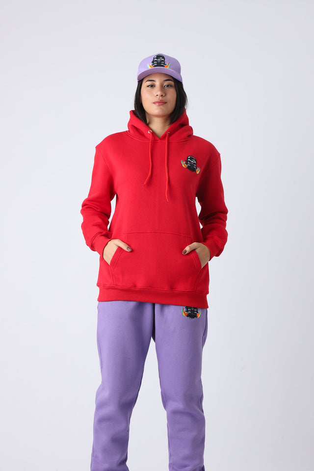 Cherry Blaze Small Logo Pullover Hoodie