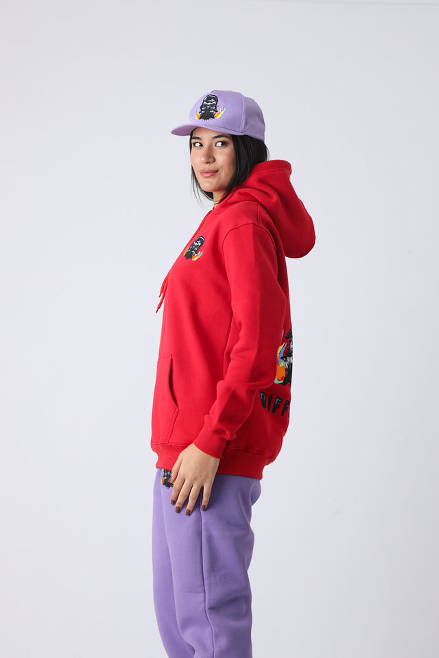 Cherry Blaze Small Logo Pullover Hoodie