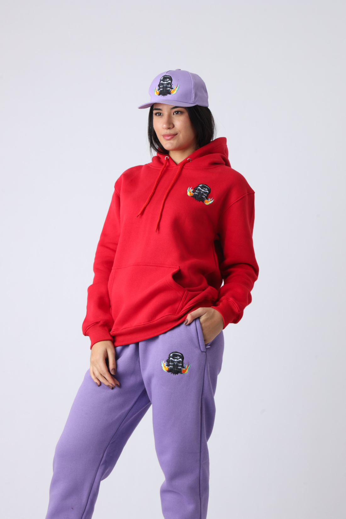 Cherry Blaze Small Logo Pullover Hoodie