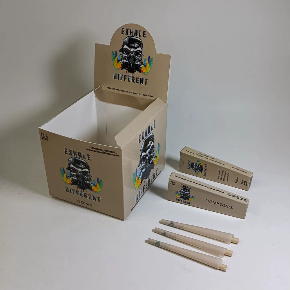 Exhale Different Hemp Rolling Papers &amp; Cones