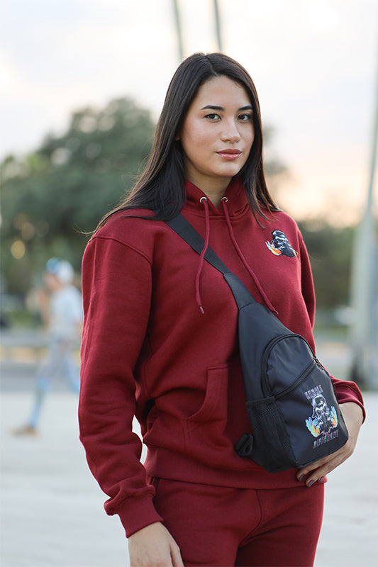 Velvet Ash Small Logo Pullover Hoodie