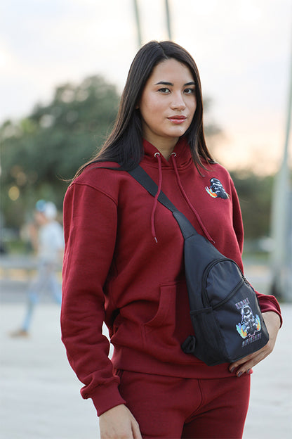 Velvet Ash Small Logo Pullover Hoodie